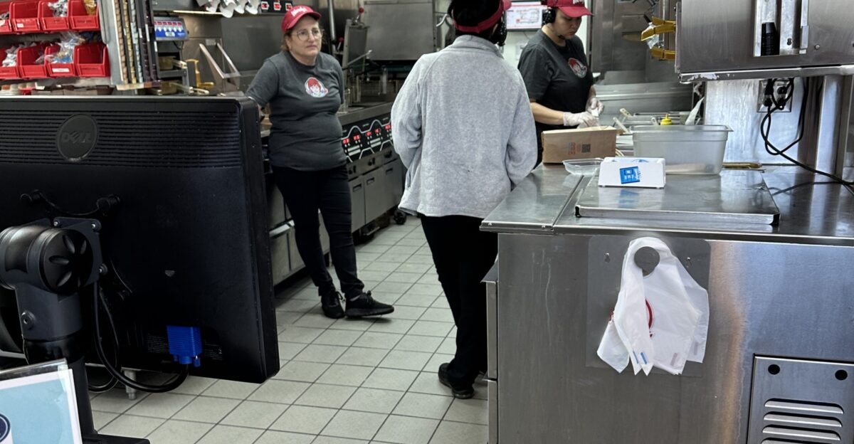 Wendy s restaurant kitchen in Miami Florida April 2024