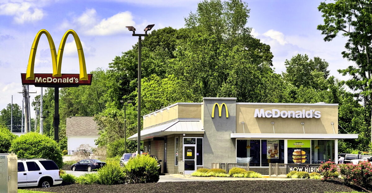 A modern McDonald s restaurant in Hiawassee Georgia