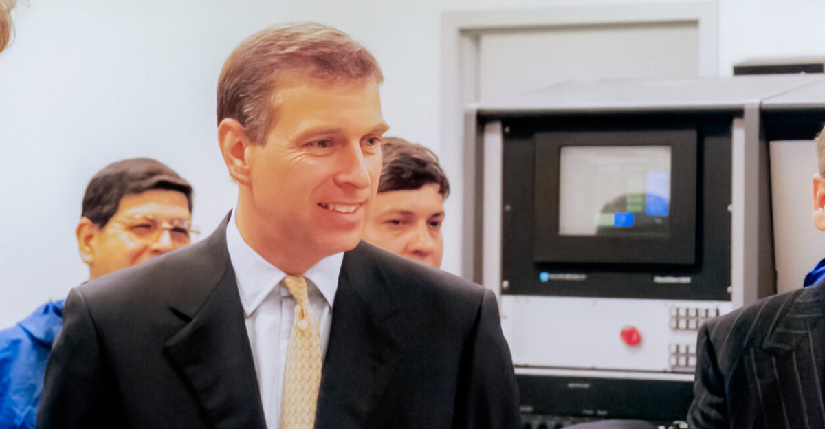 Phil Puxley and Prince Andrew inside Gemini South.