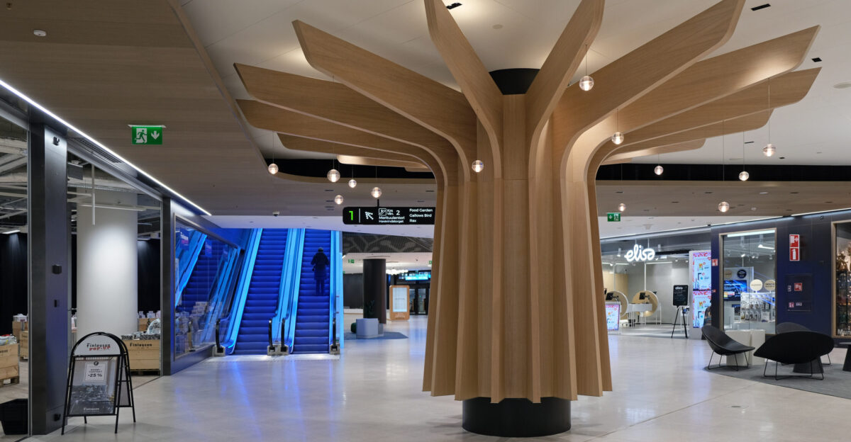 The first floor of Ainoa shopping mall Tapiola Espoo