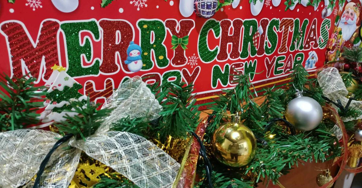 Christmas decorations are festive items used to adorn homes streets and public spaces during the holiday season These decorations often include Christmas trees adorned with lights ornaments and tinsel wreaths stockings candles and figurines of Santa Claus reindeer and angels Lights in various colors and designs are commonly used to create a warm joyful atmosphere Other popular decorations include garlands ribbons mistletoe and nativity scenes all contributing to the spirit of Christmas by bringing warmth beauty and holiday cheer to the surroundings